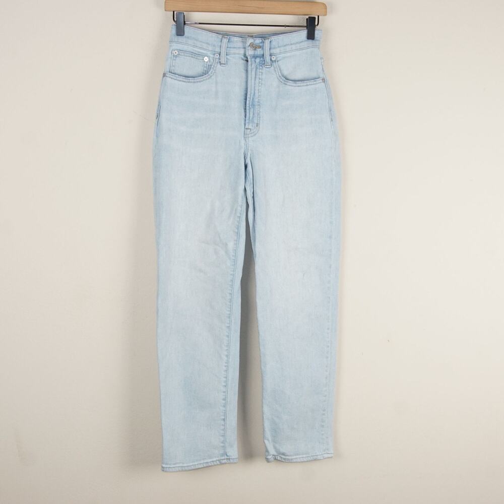 Madewell Perfect Vintage Straight Mosedale Wash Blue Jeans Womens Sz 25